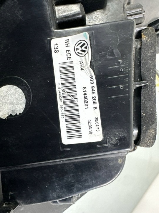 фото №12, Лампа задняя зад сторона правая volkswagen passat b8 2016 3g9945208b