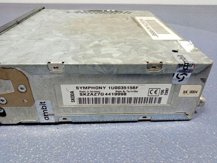 фото №5, Skoda superb i рестайлинг магнитола cd mp3 заводские symphony 1u0035156f