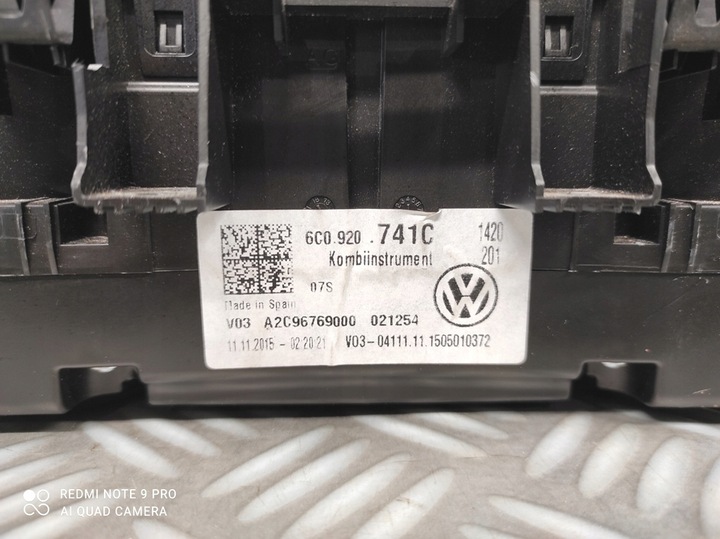 фото №8, Спідометр  прилади європа vw polo v 6c рестайлінг двигуни tdi 18 tyś km