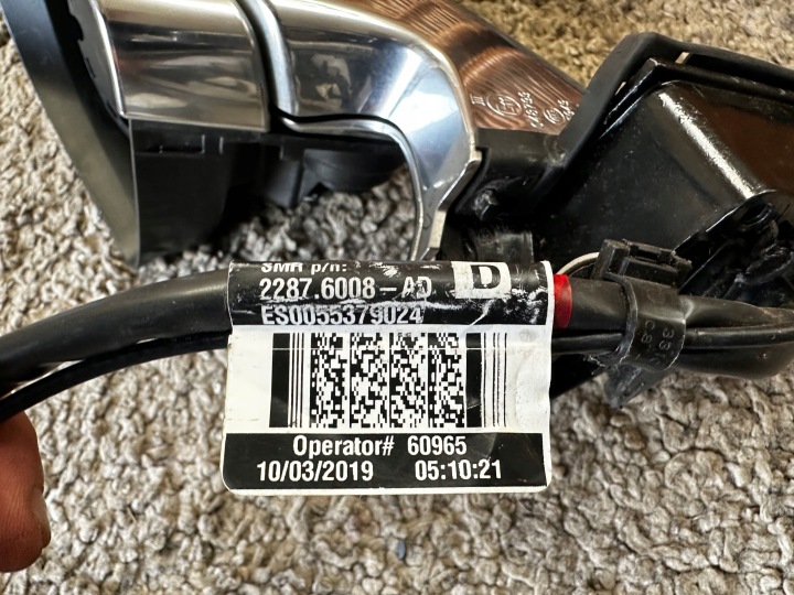 фото №6, Дзеркало праве tesla 3 12 pin+ антена