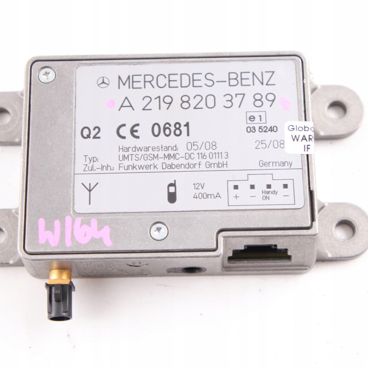 фото №12, Mercedes w204 w212 w219 модуль усилитель антенны a2198203789