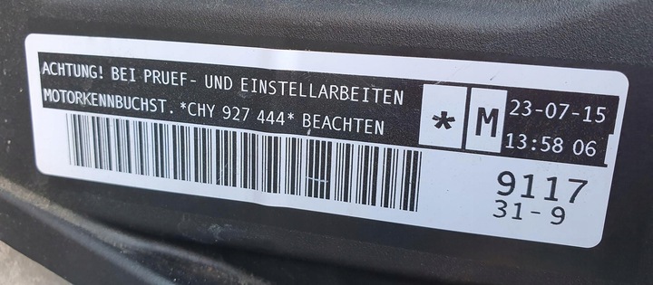 фото №7, Двигатель chy chy927444 skoda fabia 3 iii 1.0 mpi