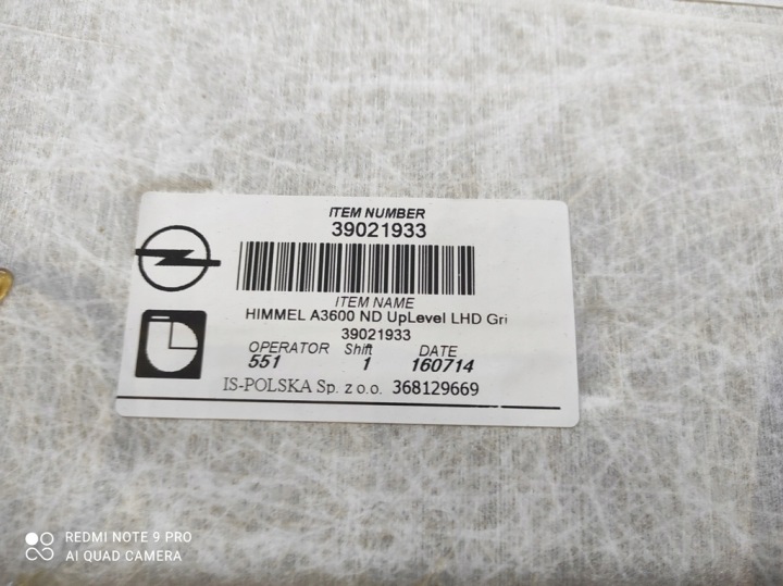 фото №8, Стеля стеля автомобіля opel astra k v hb хетчбек 39021933