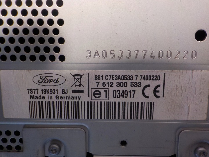 фото №14, Ford mondeo 2007 mk4 2.0tdci 140km радіо / навігація 7s7t18k931bj