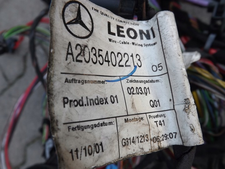 фото №10, Mercedes w203 2.2 cdi c220 джгут установка камери двигуна інтер'єру салону