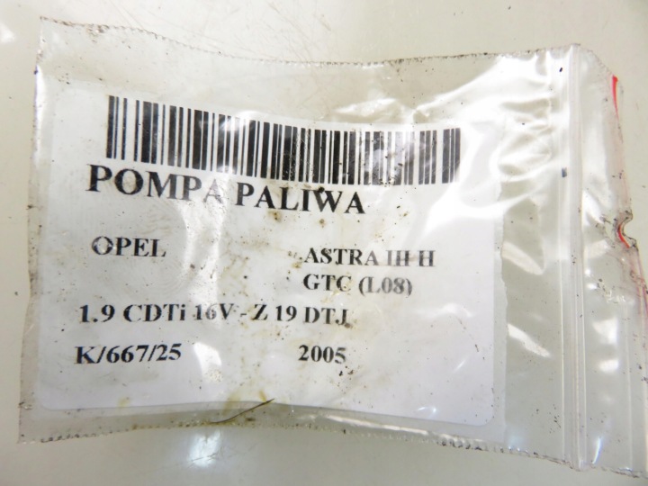 фото №9, Насос топлива opel astra iii h gtc 1.9 cdti 13119491 13119491dn 0580303053