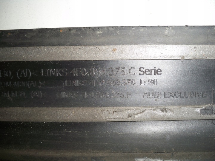 фото №8, Планка порогова накладка поріг audi a6 c6 4f0 s-line