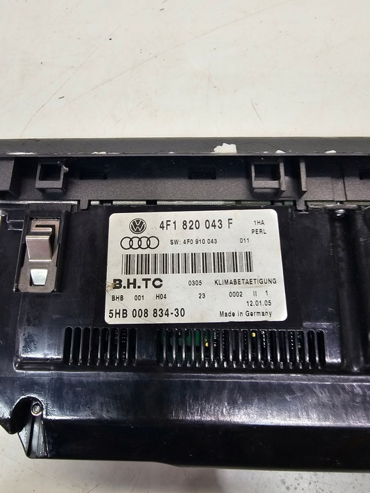 фото №6, Панель кліматронік audi a6 c6 4f1820043f