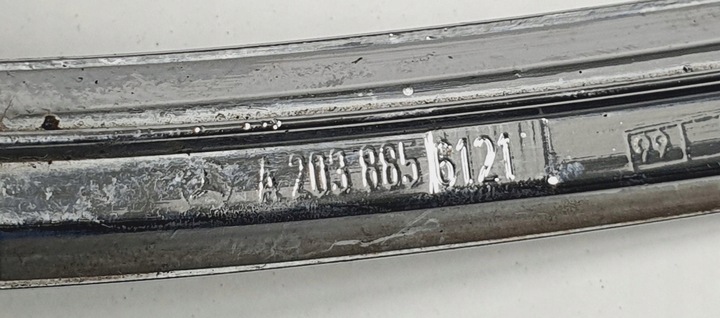 фото №9, Планка бампера хром лівий перед mercedes w203