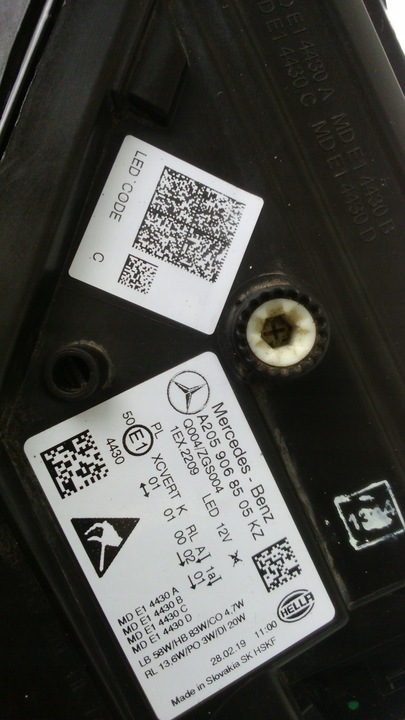 фото №13, Mercedes c-kl w205 рестайлинг multibeam led лампа левая 19r.