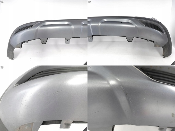 фото №9, Renault kadjar рестайлинг 18-22 бампер спойлер диффузор уголок зад 6xpdc