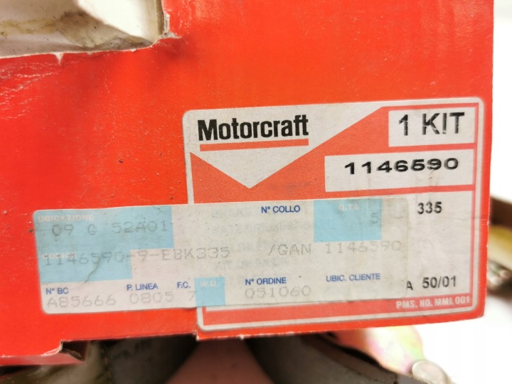 фото №12, Комплект, тормозные колодки тормозные ford oem номер ebk335 1146590