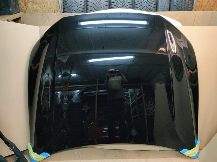 фото №1, Volvo xc60 ii 17- капот код цвета 019 чёрный камень оригинал только монтаж