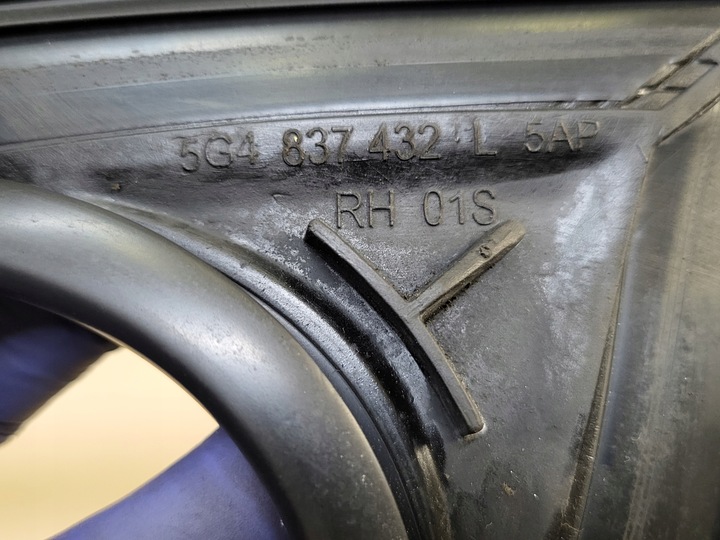 фото №8, Прокладка з дверь правый перед направляющая стёкла vw golf vii 7 5g4 5d оригинальный номер