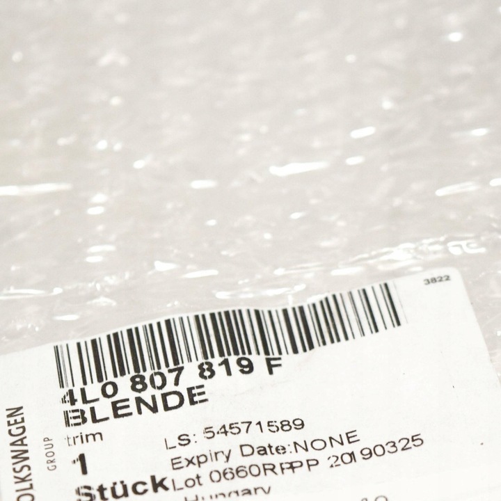 фото №5, Планка декоративная do бампера audi q7 2007 2015 оригинальный 4l0807819f