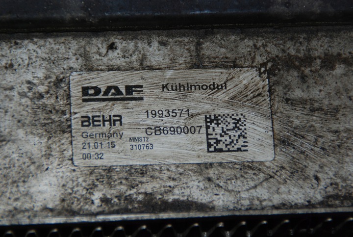 фото №6, Daf xf 106 комплект радиатор кондиционер вода turbo идеальное состояние