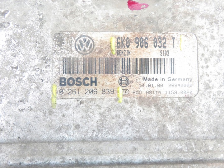 фото №7, Блок керування vw polo classic 1.4 6k0906032t 0261206839