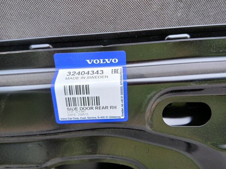 фото №11, Volvo v60 19- дверь зад правое задние оригинал