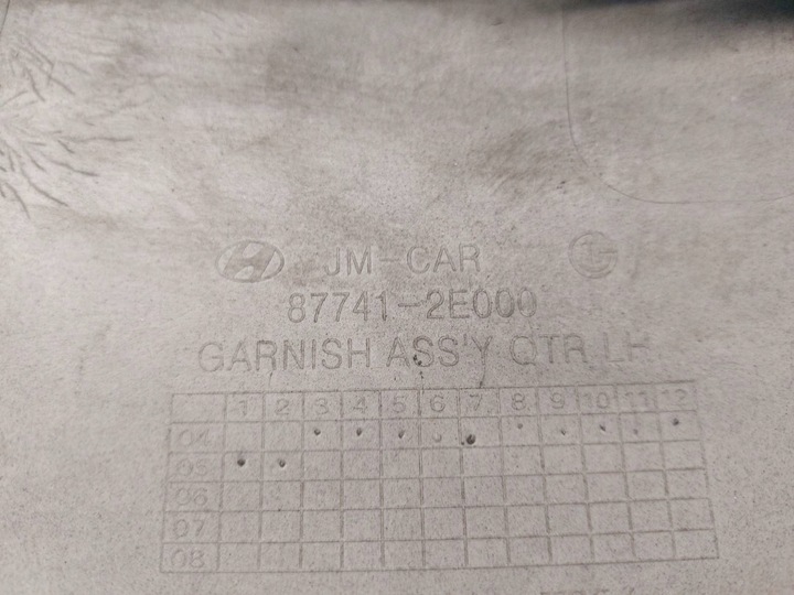 фото №10, Накладка крыльев p+l зад hyundai tucson i 87741-2e000 87742-2e000