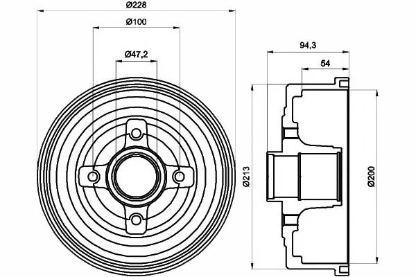 фото №2, Барабани гальмівні opel зад corsa c 00- textar