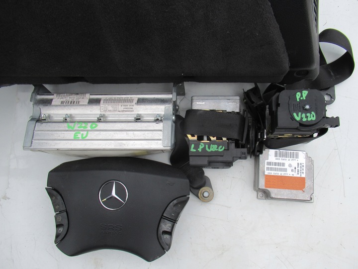 фото №12, Mercedes w220 панель консоль капот ремені подушки