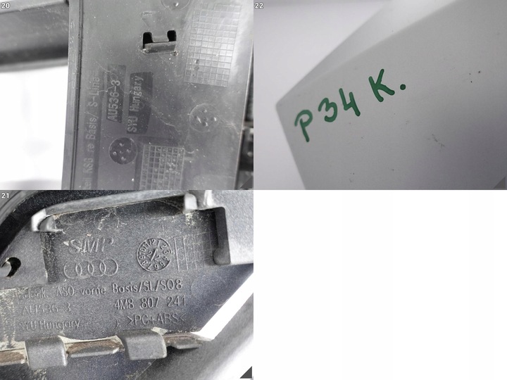 фото №12, Audi sq8 q8 4m8 18- бампер решітка радіатора решітка рамка