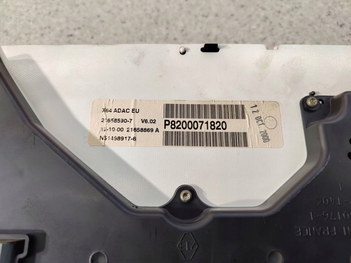 фото №5, Спідометр  прилади спідометр renault scenic rx 1.9 dci європа p8200071820