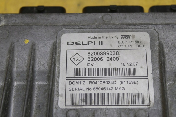 фото №5, Компьютер двигателя 8200399038 clio iii k9m768 1.5