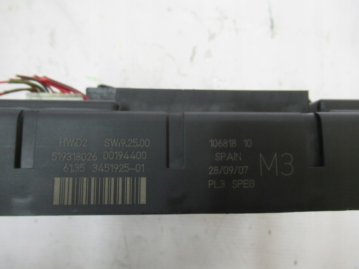 фото №3, Модуль bsi 3451925-01 mini cooper r56 06-