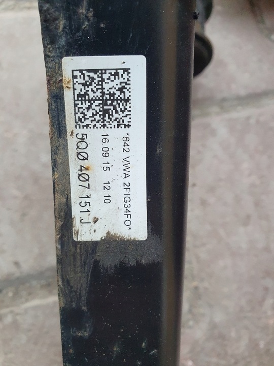 фото №6, Golf vii sportsvan 2014- важіль амортизатор поворотна опора перед ліва