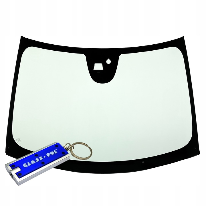 фото №2, Скло лобове передня fiat 500l 2012- датчик камера зелена нова