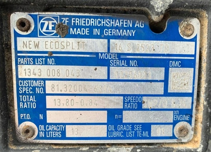 фото №11, Коробка передач коробки передач гидро drive man tgx / tgs zf 16 s 2523 to