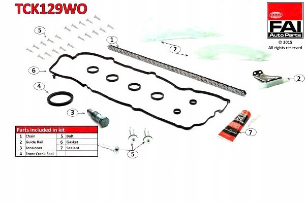 фото №1, Fai набір ланцюга розподільний вал citroen c3 09- з u