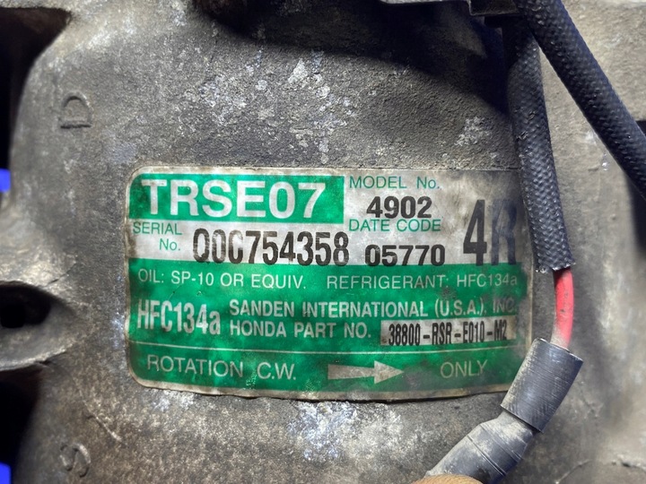 фото №10, Компресор кондиціонера civic viii cr-v n22a2 2.2 i-ctdi 38800-rsr-e010-m2