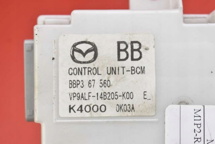 фото №7, Блок комфорта оригинал (блоки управления бортовой сетью) bbp3-67-560 mazda 3 2 ii bl 1.6 16v 105 km 09-13