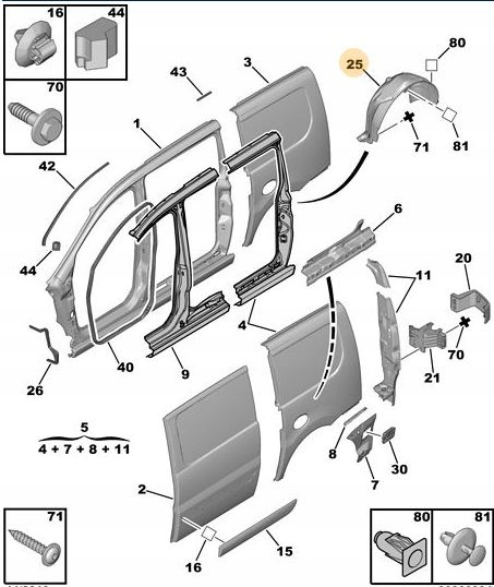 фото №3, Підкрилок задні ліві