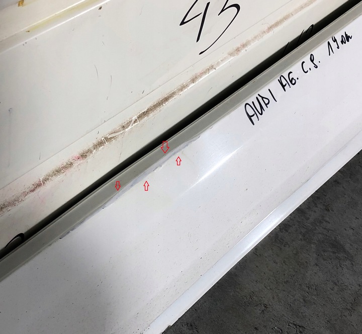 фото №8, Audi a6 c8 2018- планка порогова ліва накладка порога ліва оригінальна