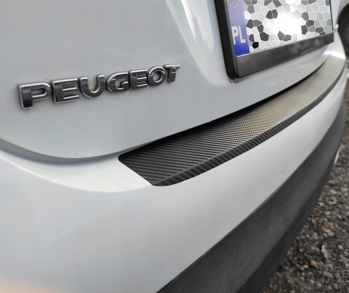 фото №7, Наклейка плівка захисна na бампер карбон 90x8,8cm