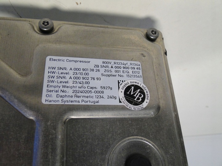 фото №7, Mercedes eqa eqb 243 eqc 293 компресор компресор кондиціонера