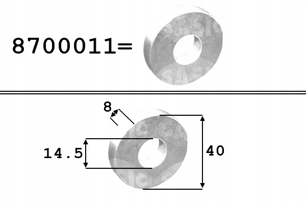 фото №2, Прокладка колёса вала коленчатого sasic 8700011 14x40x8mm citroen fiat
