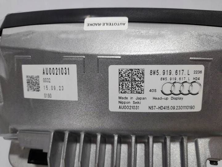 фото №13, Новий оригінальний дисплей head-up audi a4 s4 b9 2016- rs4 2018- rhd uk