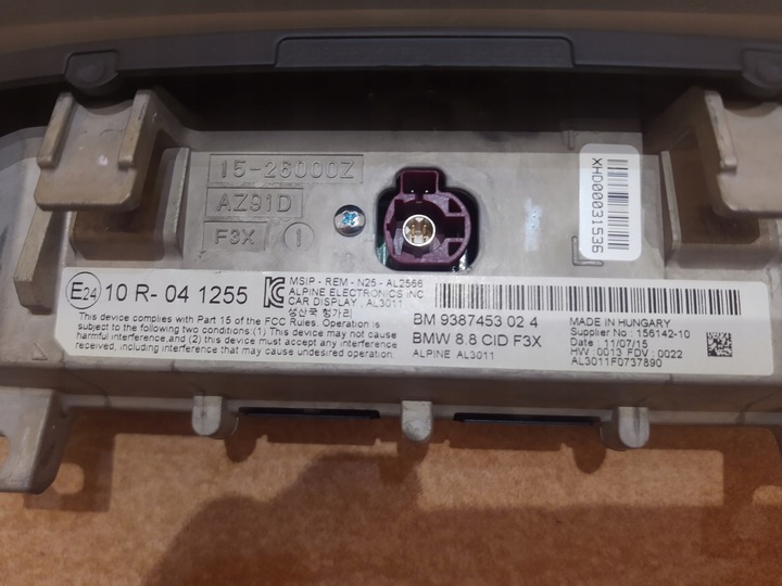 фото №12, Навигация nbt evo монитор idrive bmw f20 f30 f36