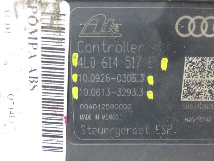 фото №8, Блок управления abs audi q7 4l 4l0614517e 10092603053 10021200144