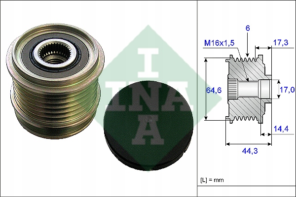 фото №2, Сцепление jednokierunkowe генератора ina 535013010