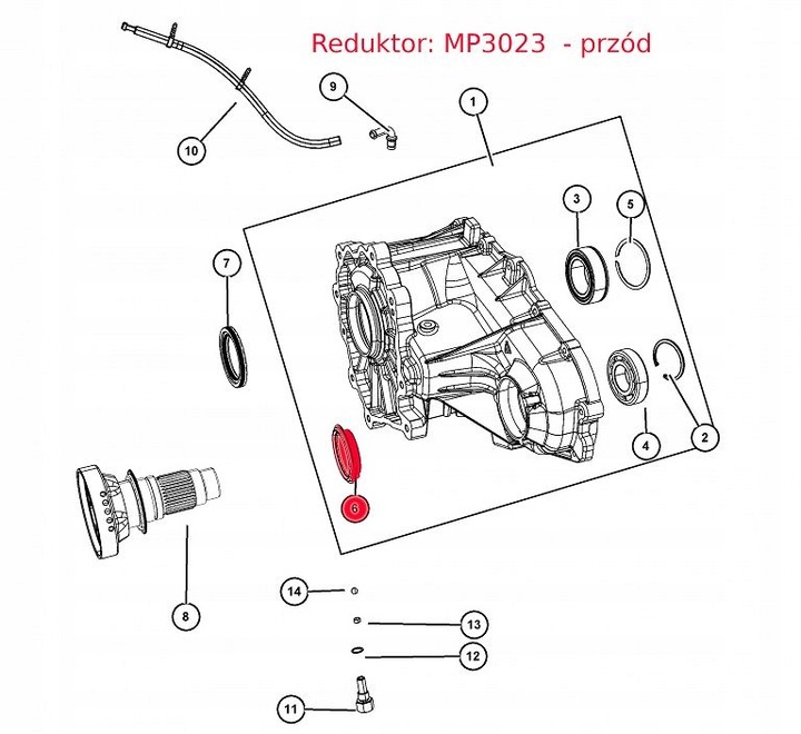 фото №4, Ущільнювач перед jeep grand cherokee wk wl 05-20