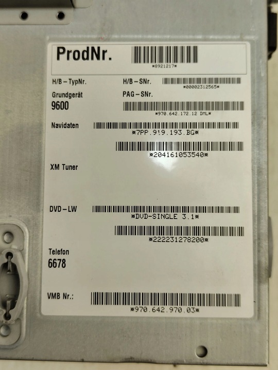 фото №12, Porsche panamera 970 09-13 радіо навігація dvd 7pp919193bg