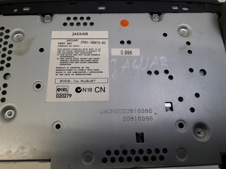 фото №5, Радио считыватель 2r8310e889ae jaguar s тип