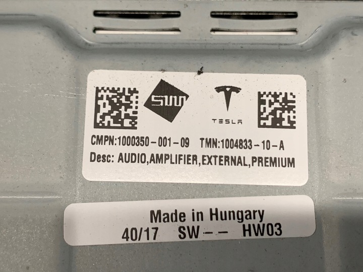 фото №5, Tesla модель s усилитель amplifier 1004833-10-a