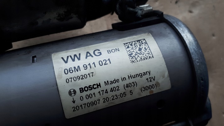 фото №5, S4 b9 a4 8w стартер 3.0 tfsi 06m911021 s5 8w