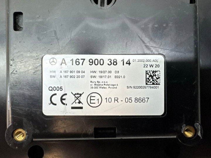 фото №8, Станція мультимедійна a1679003814 mercedes-benz gle w167
